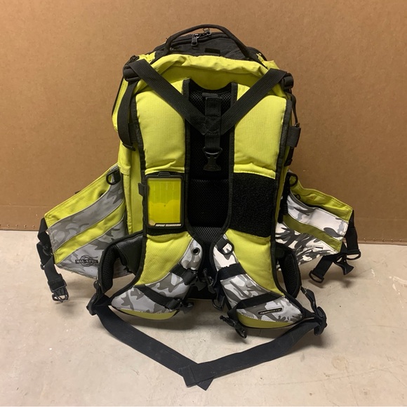 Icon Moto Mil-Spec Motorcycle Riding Backpack Bright Yellow - Picture 4 of 17